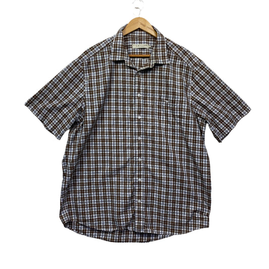 RM Williams Shirt Mens 3XL Brown White Check