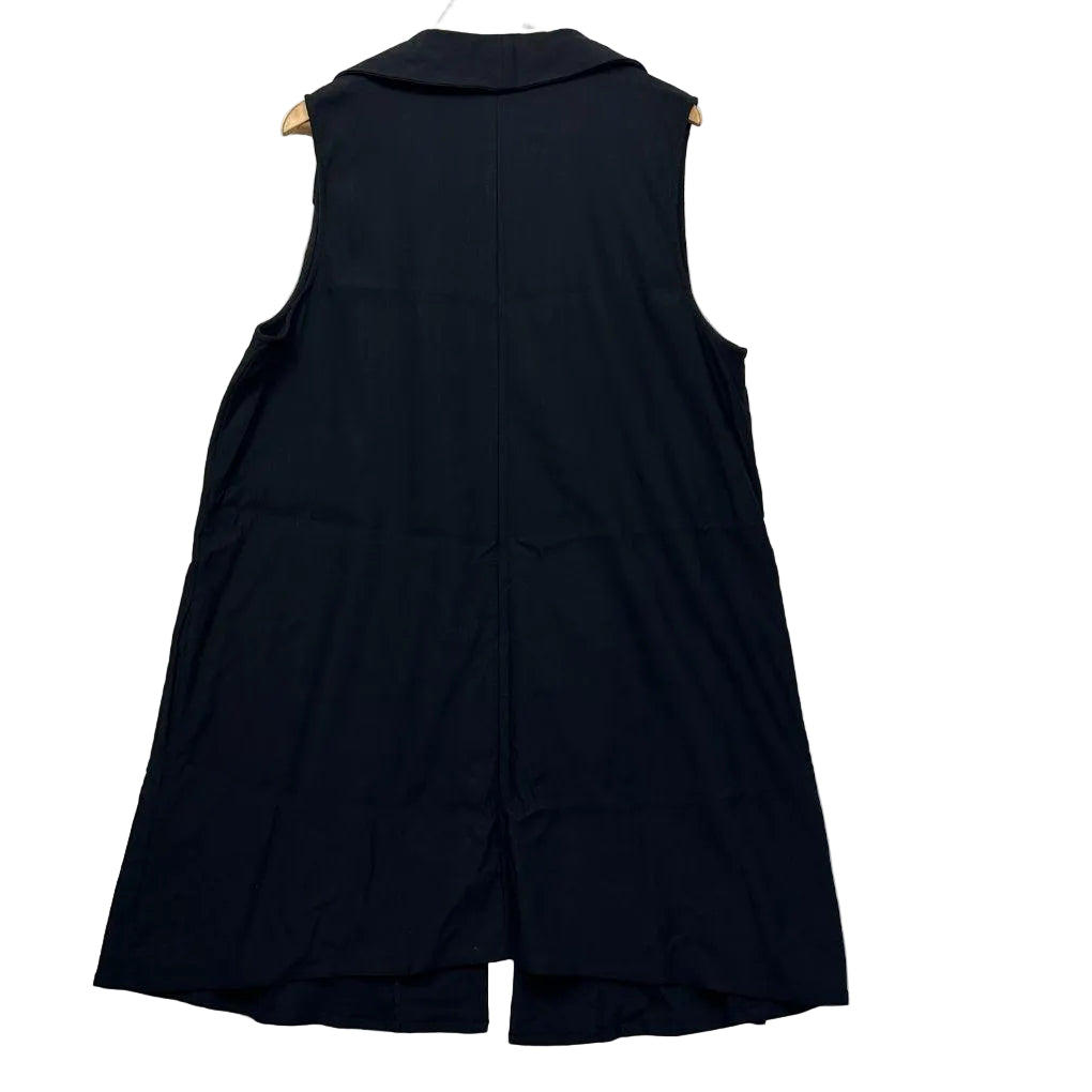 Taking Shape Black Open Front Vest - Size 20