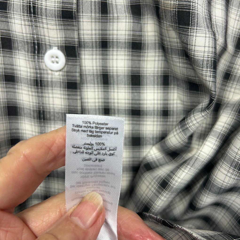 Boohoo Black Check Shirt - Size 22