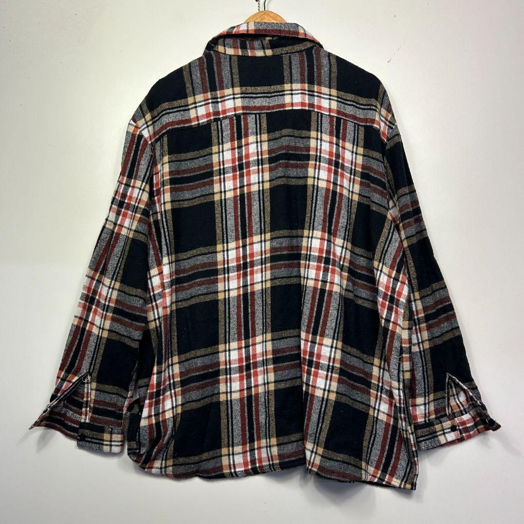 Boohoo Navy Plaid Cotton Shirt - Size 22