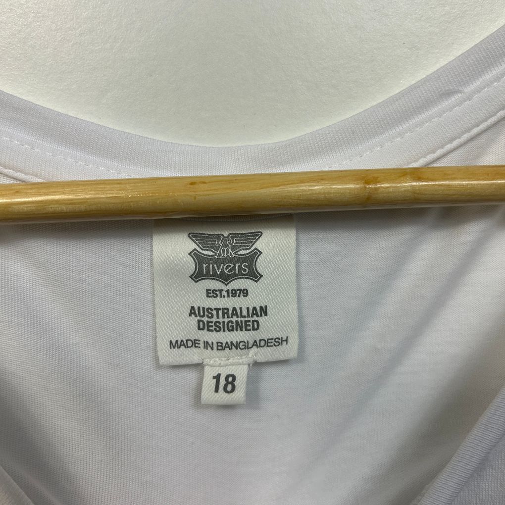 Rivers White Top - Size 18
