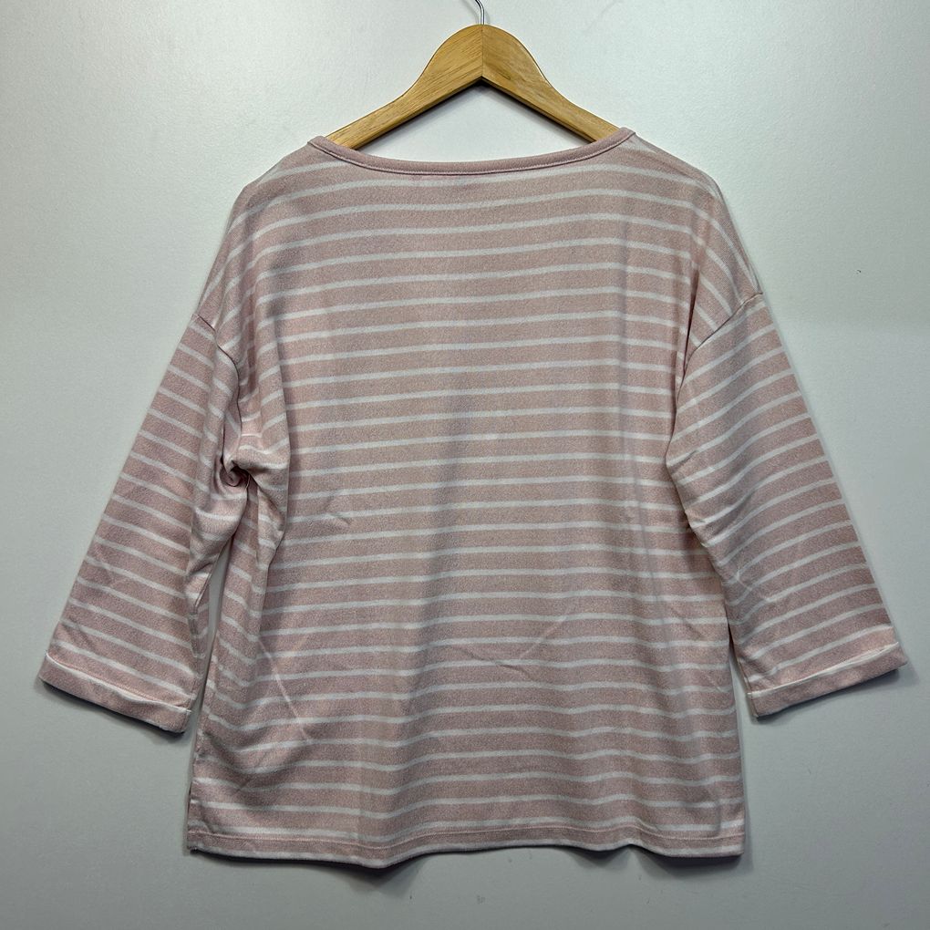 Millers Pink Stripe Top - Size 16