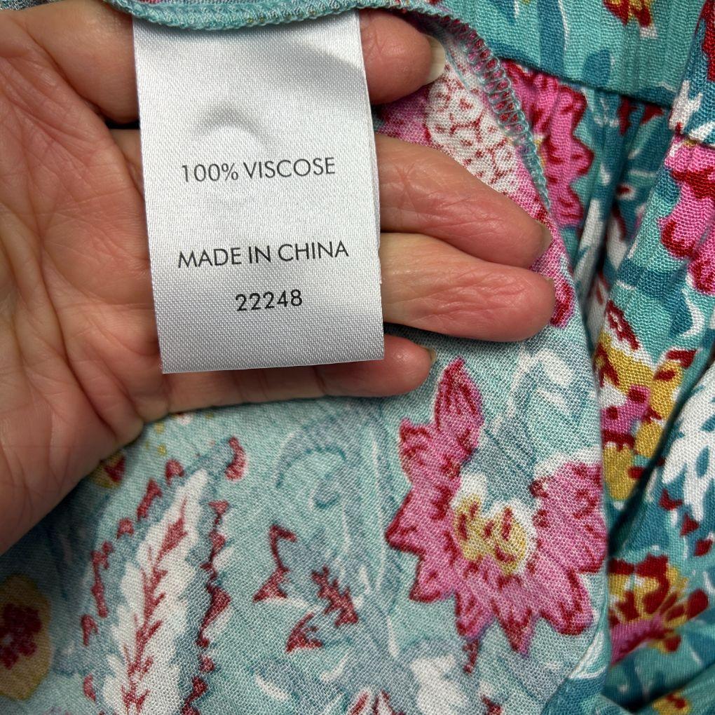 Suzanne Grae Teal Floral Dress - Size 20