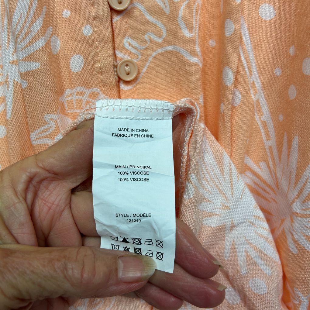 Rivers Peach Tiered Dress - Size 20