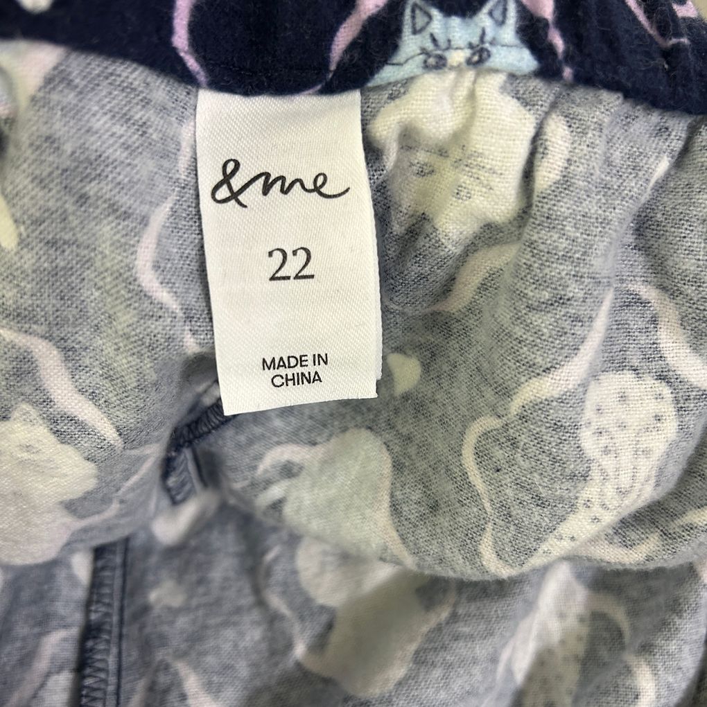 &me Navy Cotton Winter Pyjama Pants - Size 22