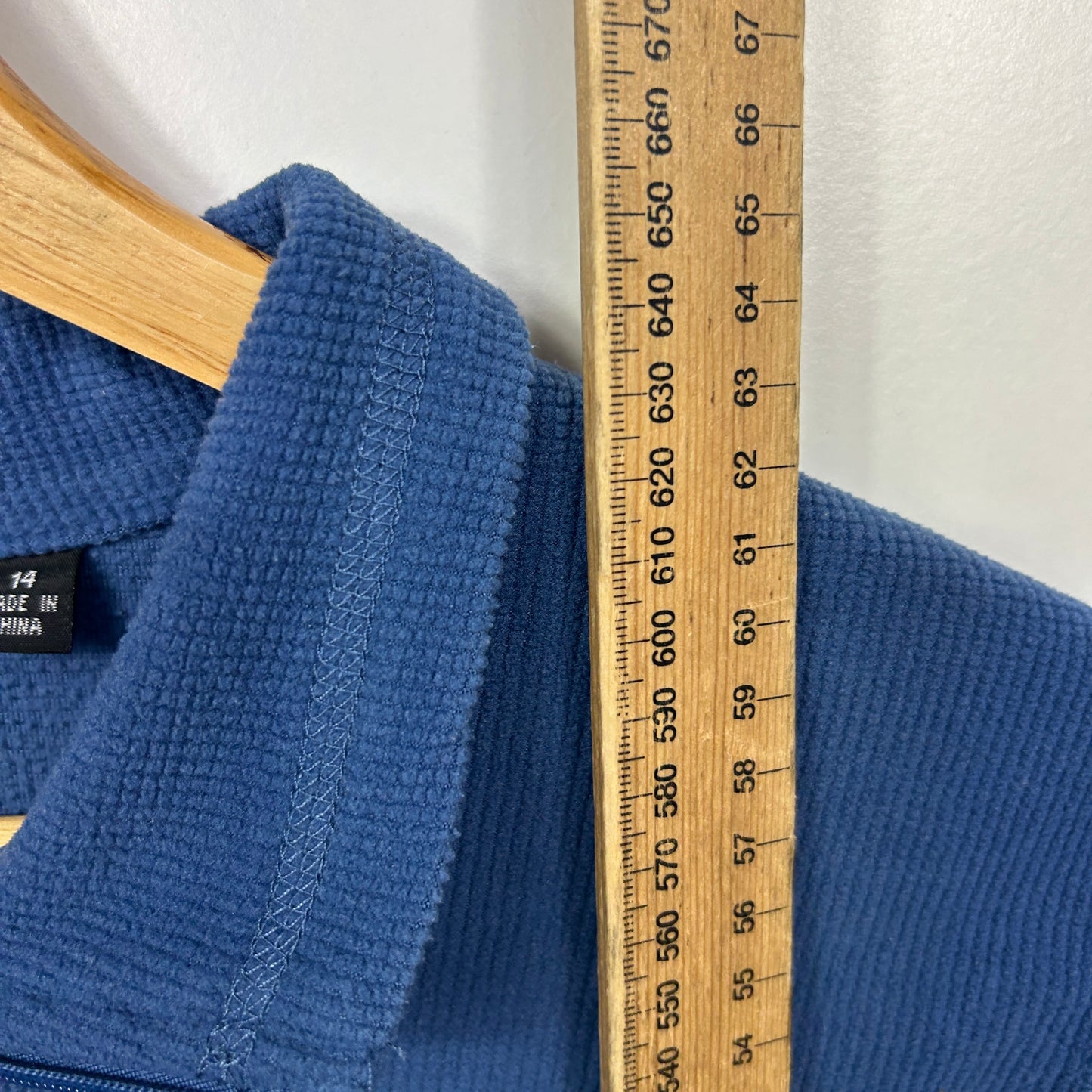 Kathmandu Blue Collared Long Sleeve Top - Size 14