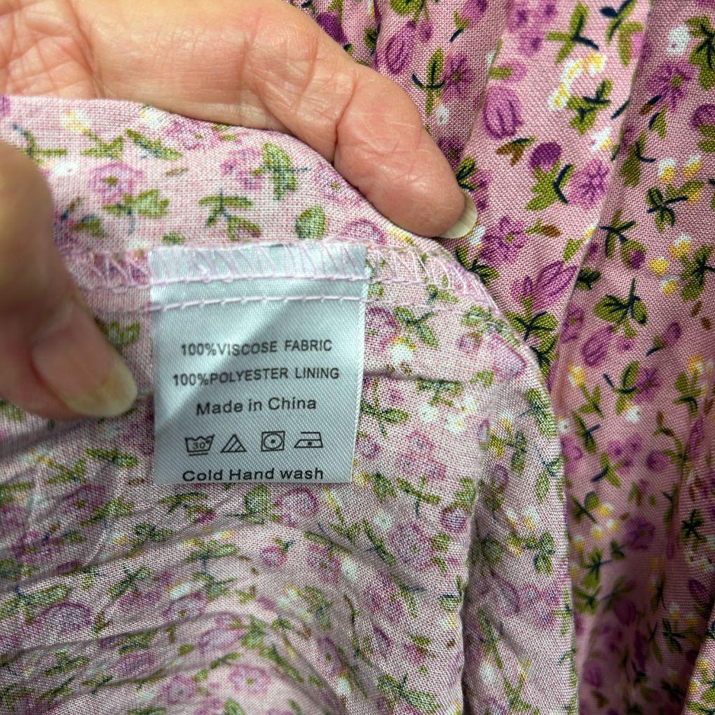 Pink Floral Maxi Dress - Size XXL