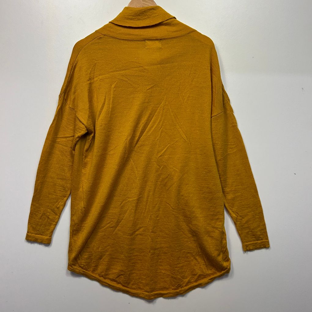 Sara Mustard Wool Top - Size 1X