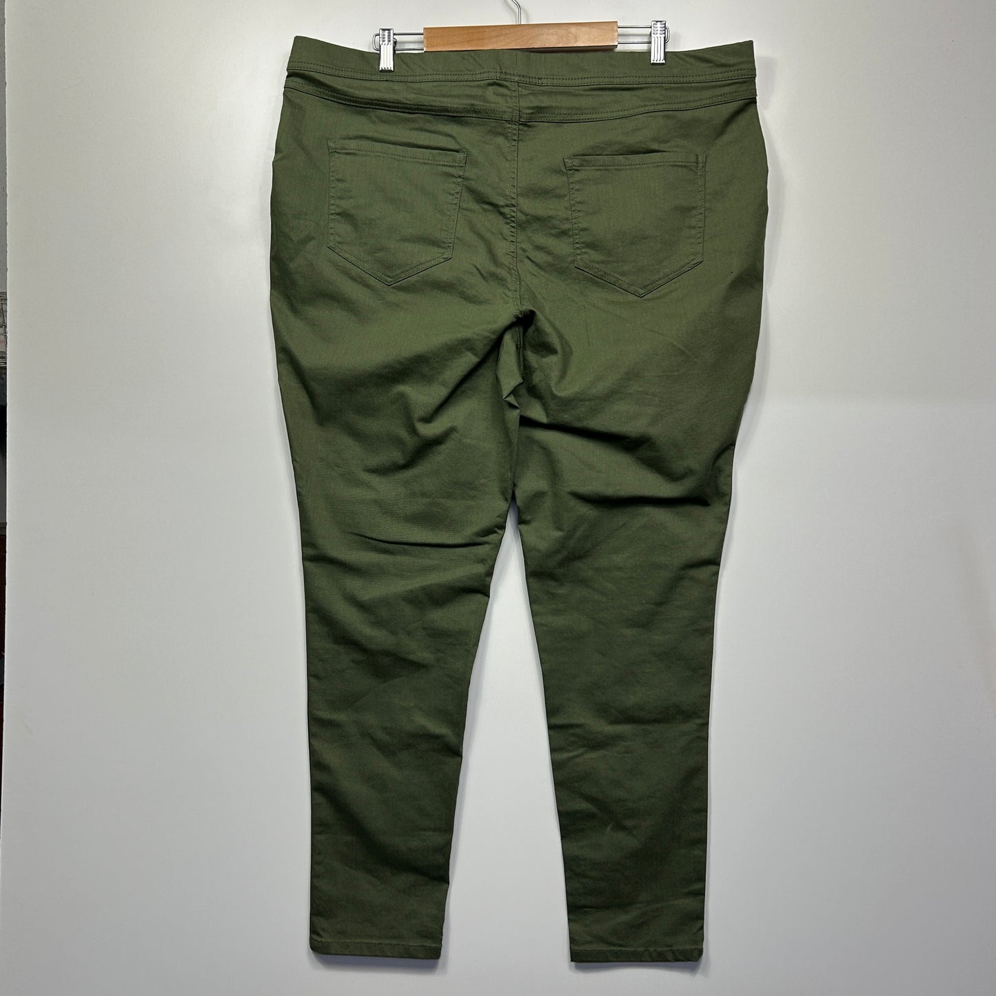 Clothing & Co Alexia Jeggings Pants Size 22 Khaki Green New