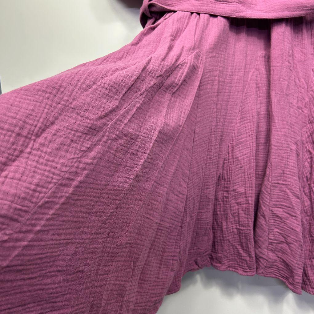 Peach Pink Belted Dress - Size 22/24