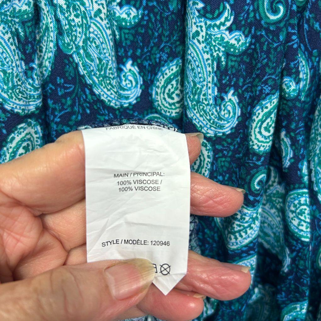Rivers Teal Paisley Maxi Dress - Size 22