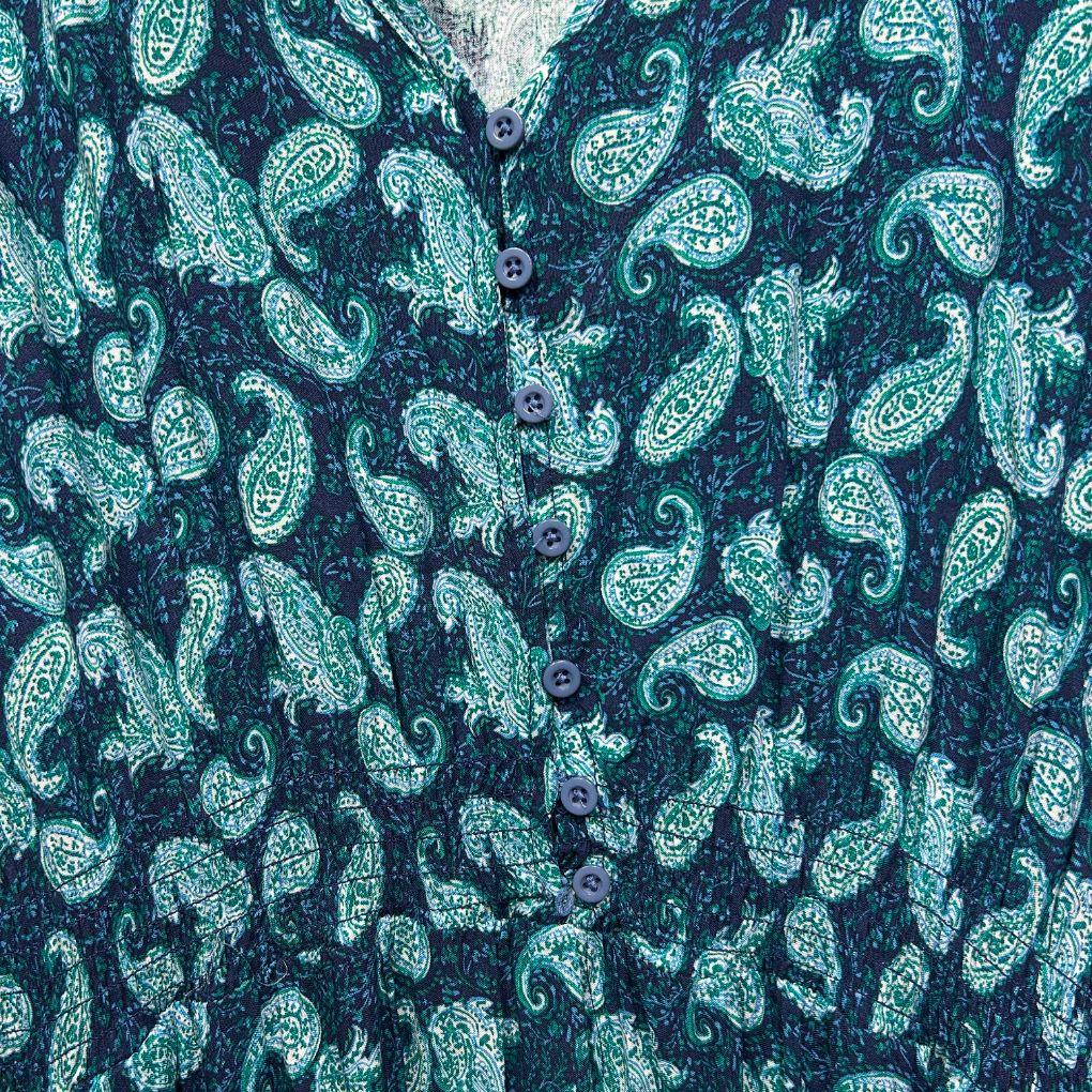 Rivers Teal Paisley Maxi Dress - Size 22