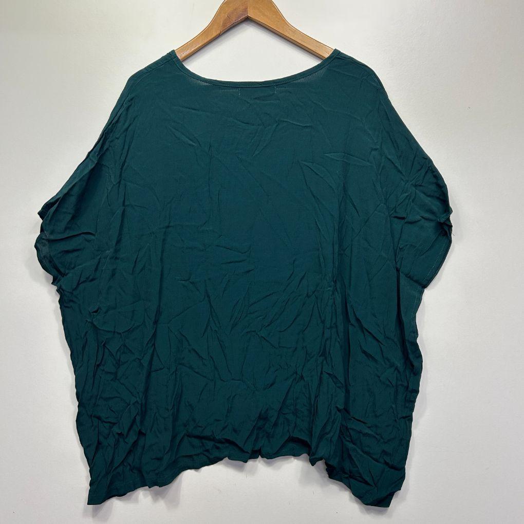 Boho Brodie Teal Drape Top - One Size