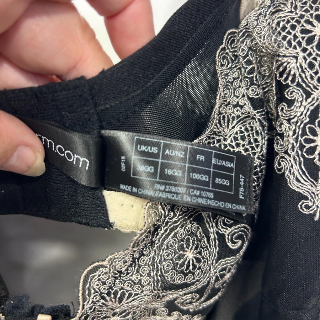 Fayreform Black Bra - Size 16GG