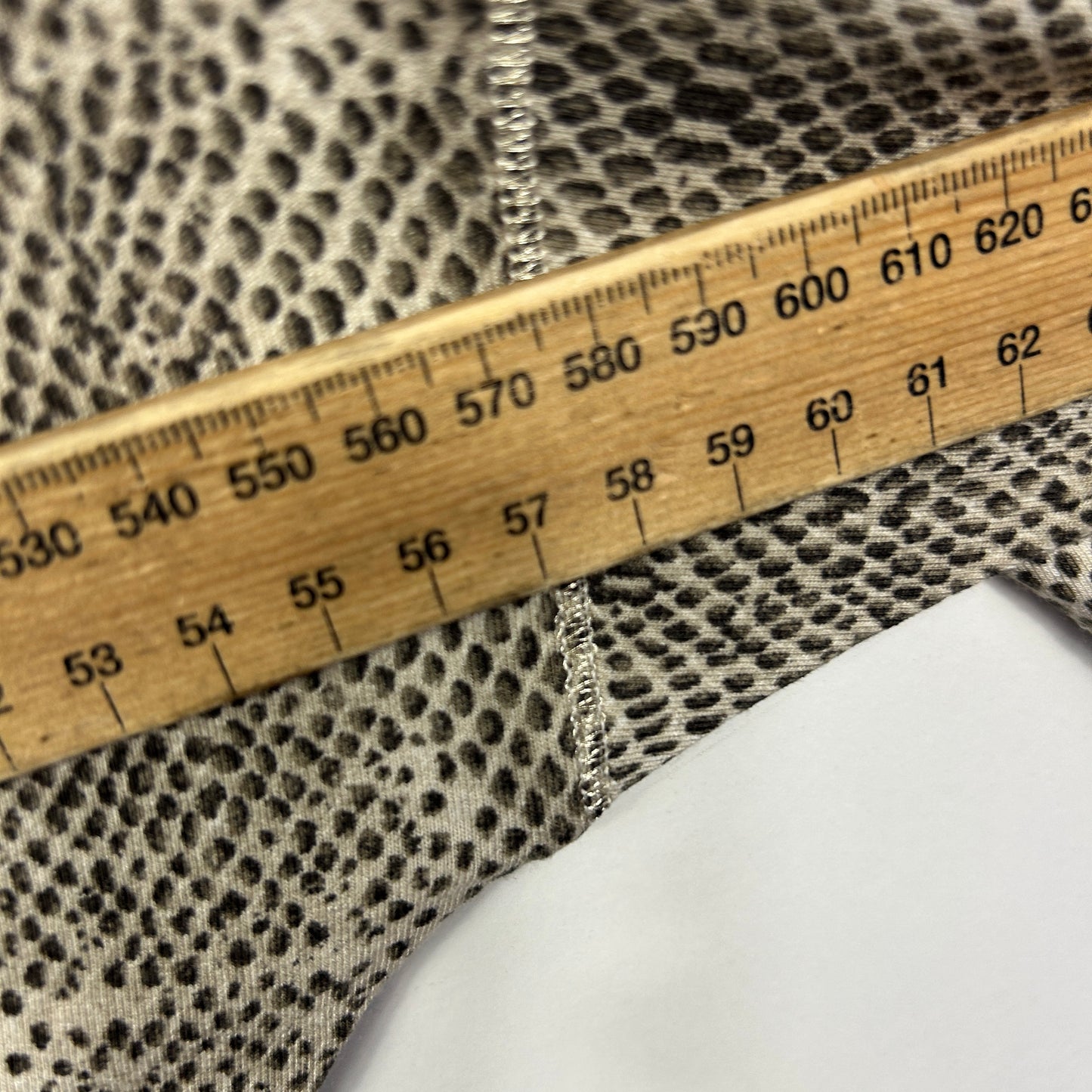 Le Comte Beige Animal Print Top - Size 14