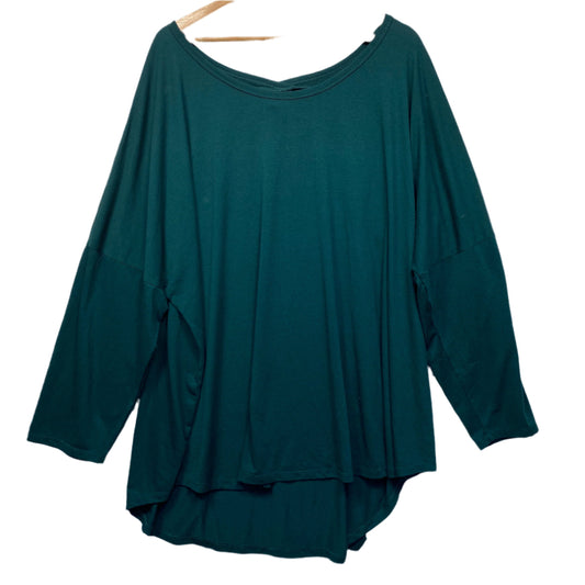 Autograph Top Size 26 Long Sleeve Green Casual