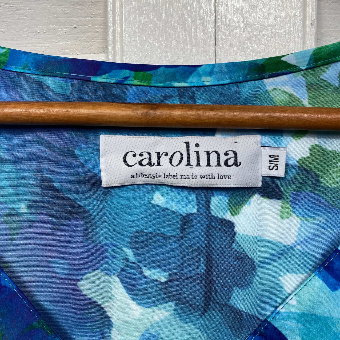 Carolina Top Size 14 16 Blue Short Sleeve Oversized