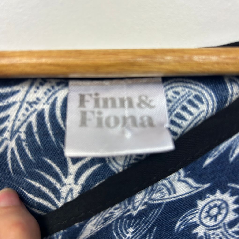 Finn & Fiona Navy Paisley Top - One Size