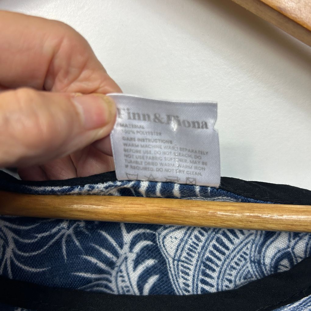 Finn & Fiona Navy Paisley Top - One Size