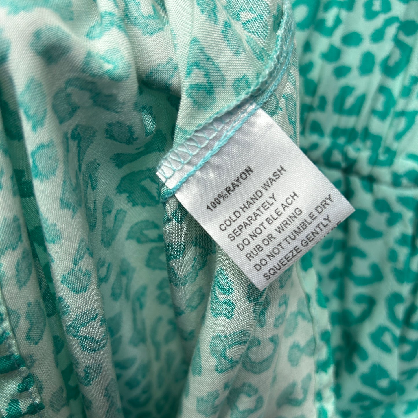 St Frock Dress Size 20 Green Sleeveless Pockets Waist Tie Rayon New