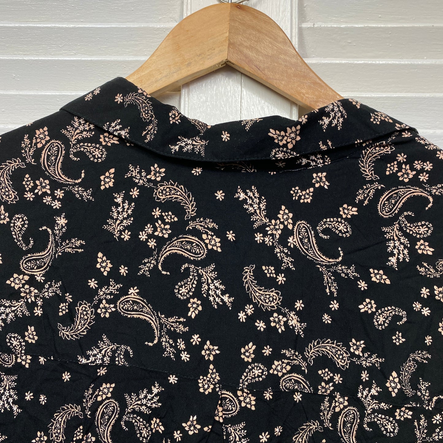 Beme Top Size 22 Long SLeeve Black Button Up