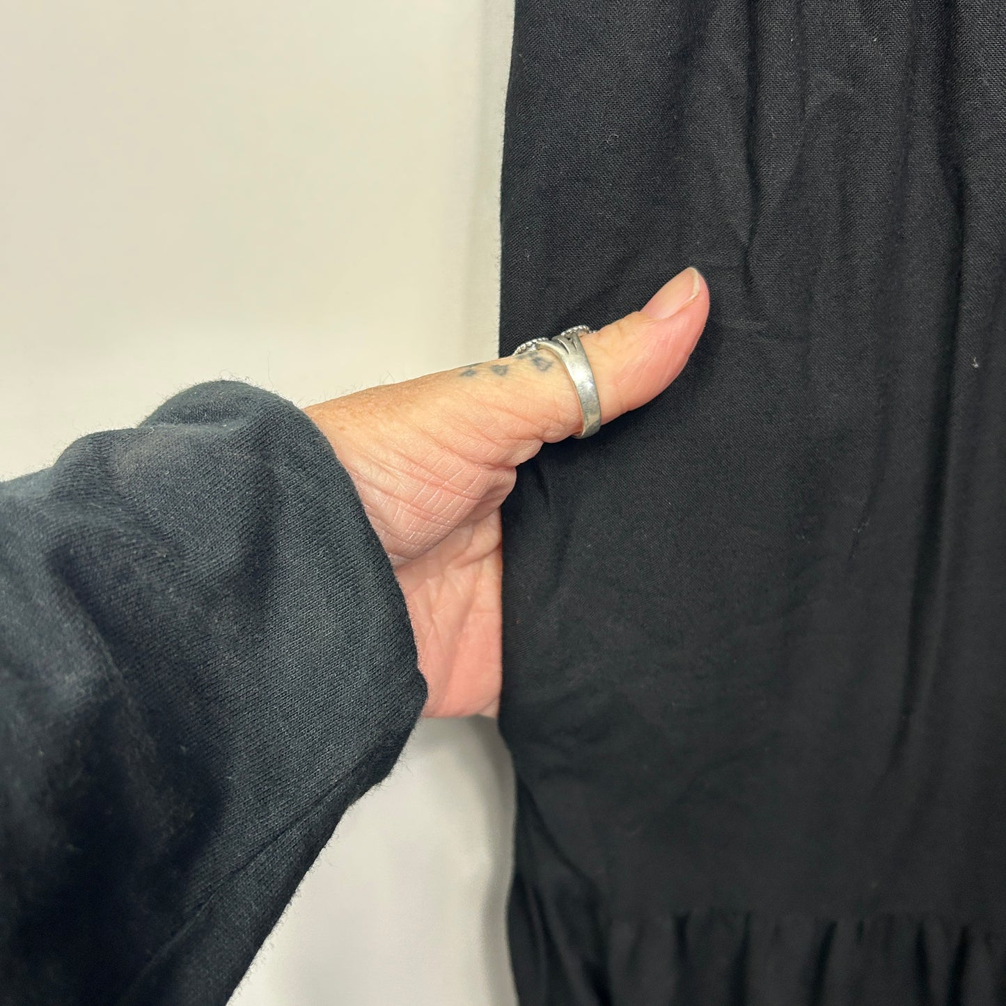 Target Maxi Dress Size 14 Black Sleeveless Pockets Viscose