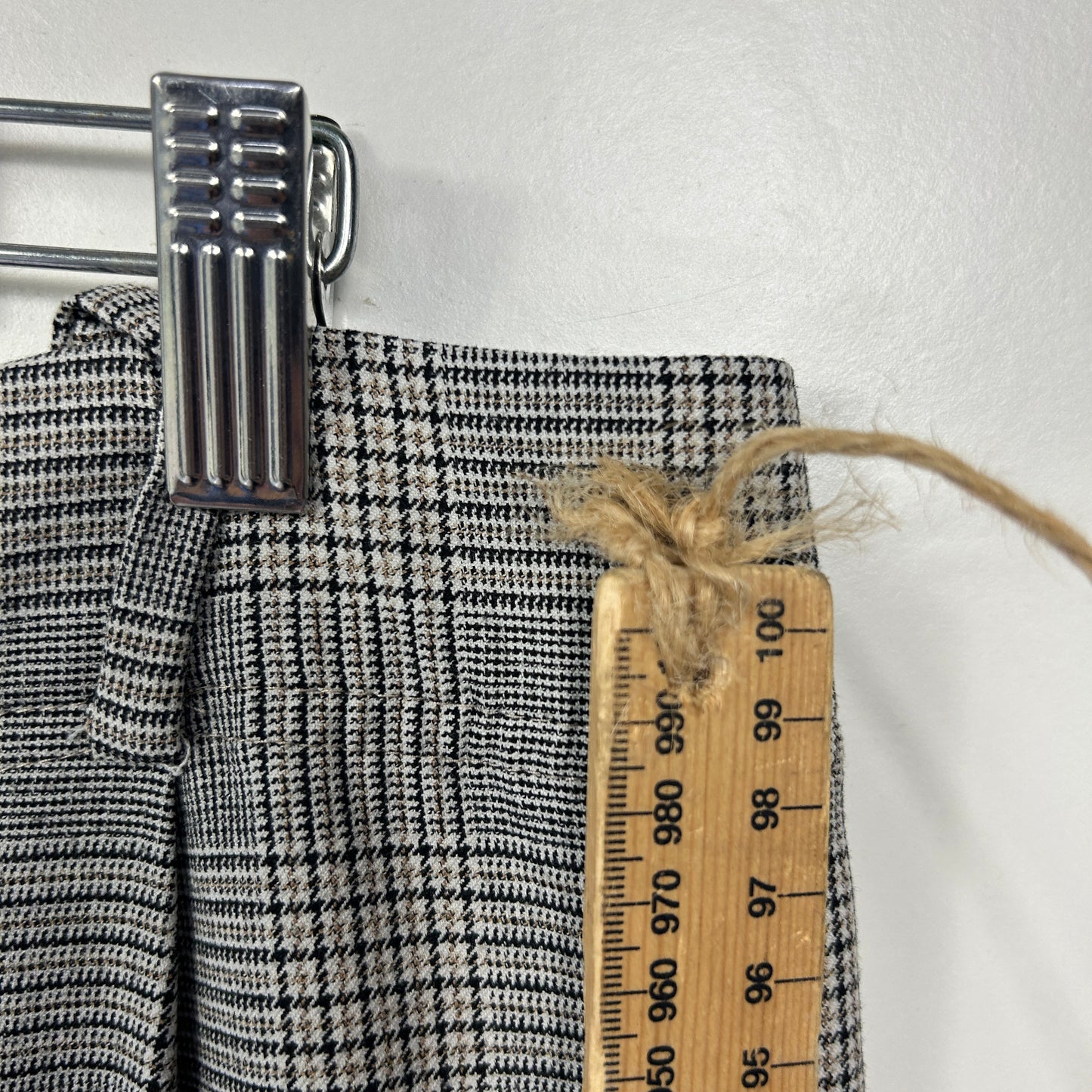 Forever New Grey Houndstooth Check Pants - Size 14