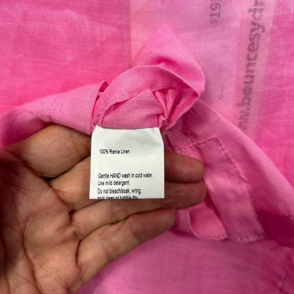 Bounce Pink Linen Top - Size 16/XL