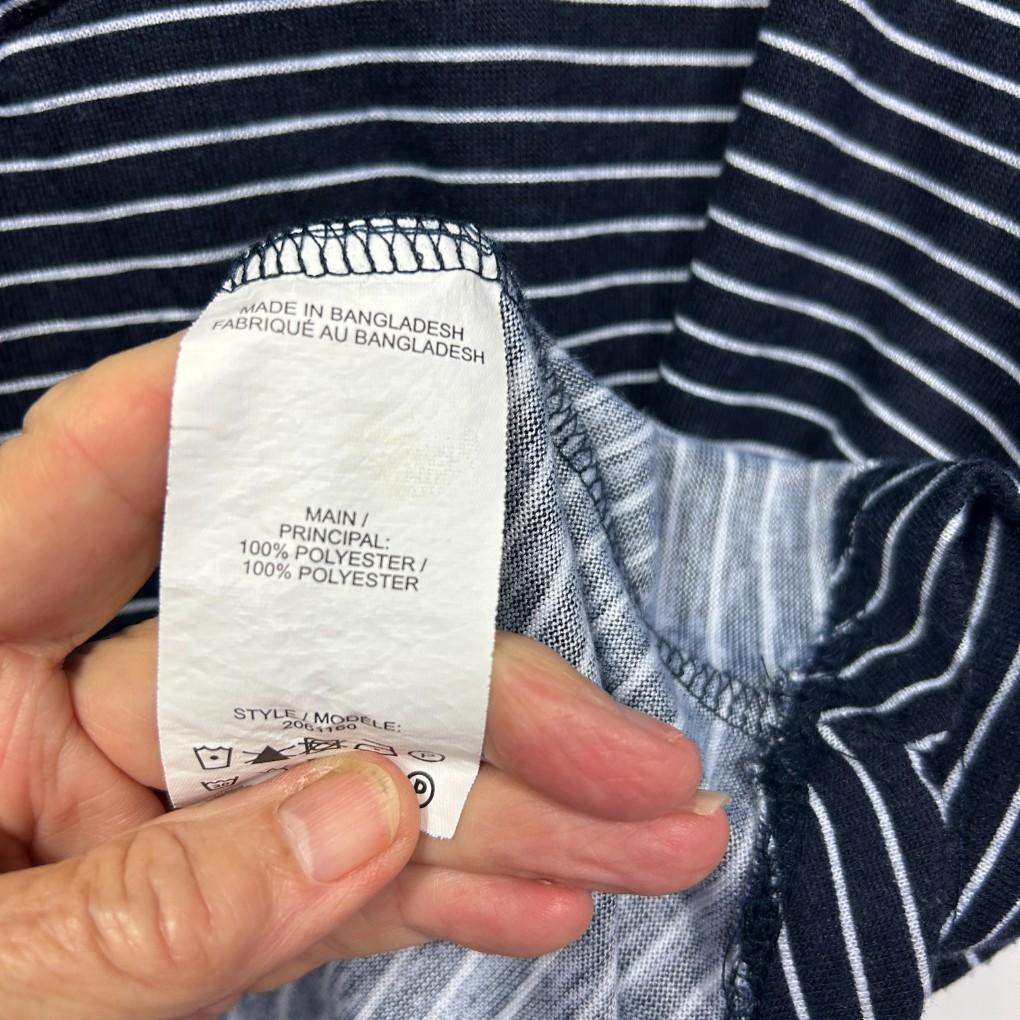 Millers Navy Striped Top - Size 18