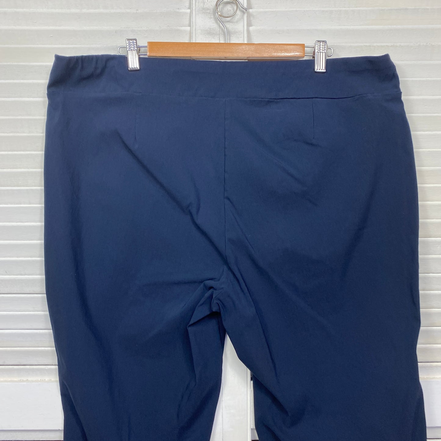 Sara Pants Size 24 Blue Ankle Length Pull On Office