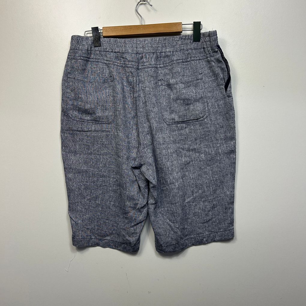 W.Lane Grey Linen Shorts - Size 16