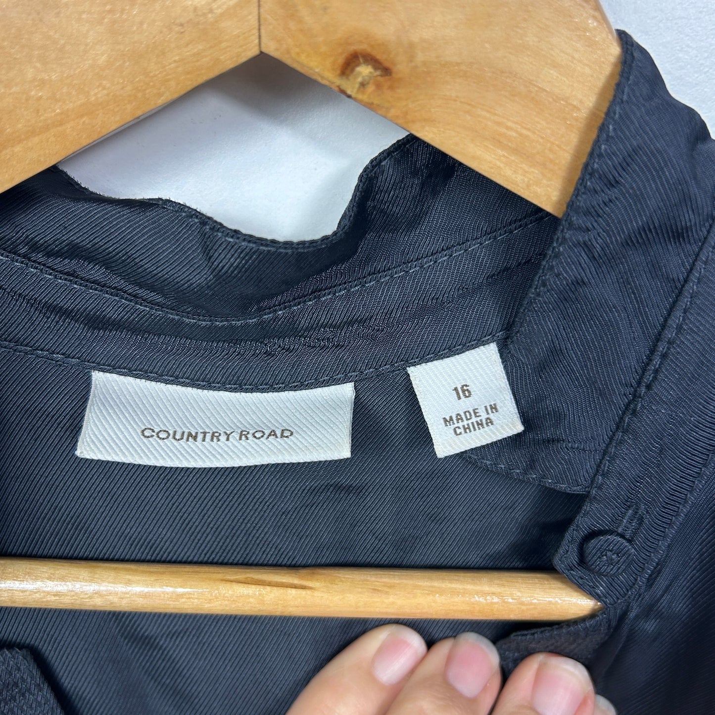 Country Road Black Midi Dress - Size 16