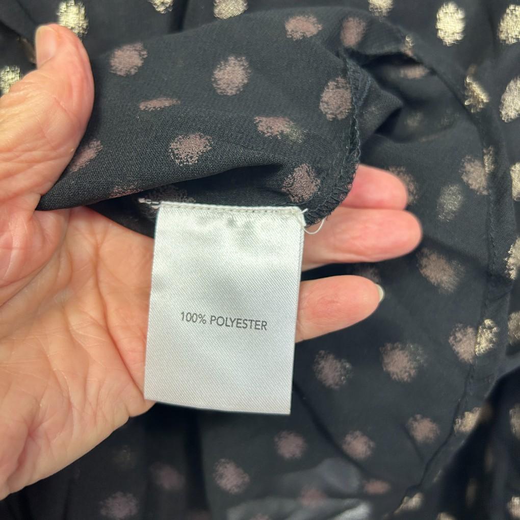 Millers Navy Polka Dot Shirt - Size 20