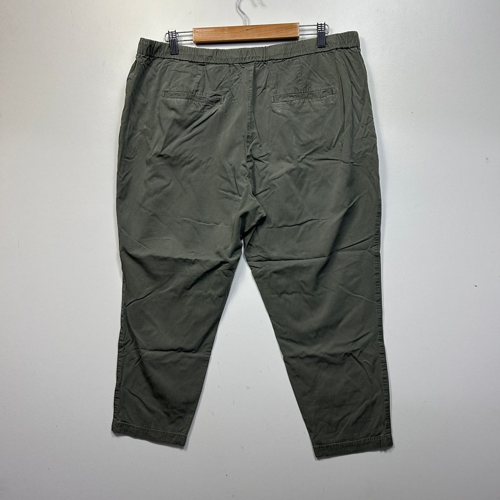 Sussan Green Cotton Jogger Pants - Size 18