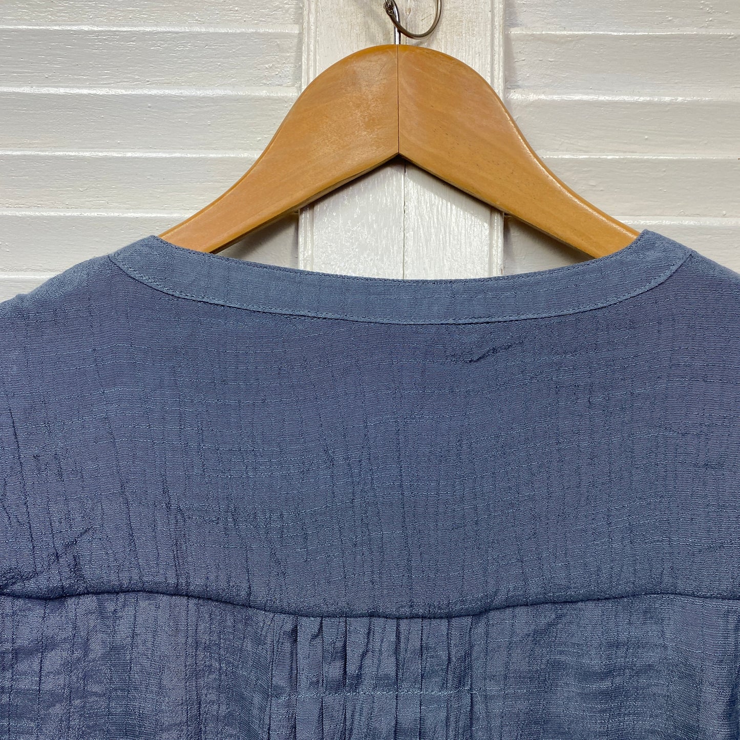 Katies Top Size 14 Blue Long Sleeve Open Front Viscose