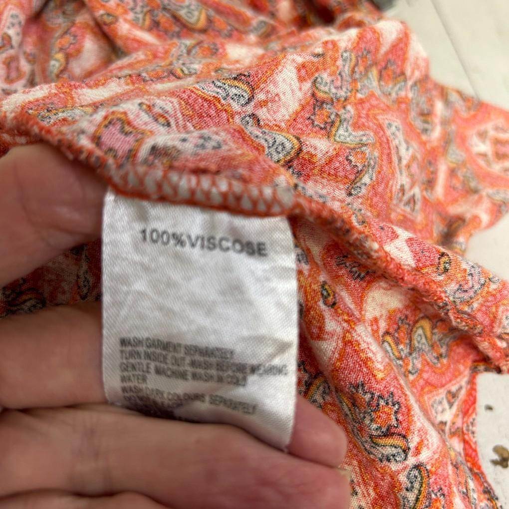 Autograph Rust Midi Skirt - Size 20