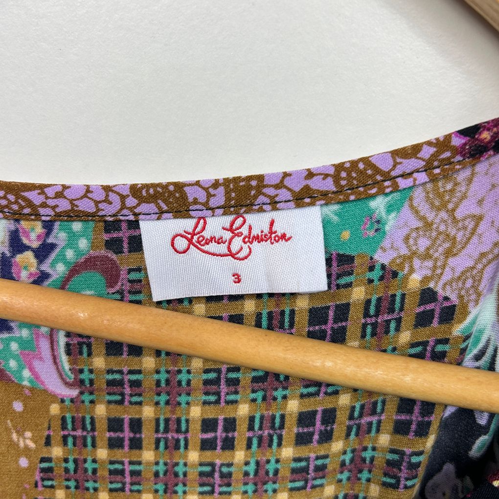 Leona Edmiston Multicoloured Paisley Dress - Size 3/14