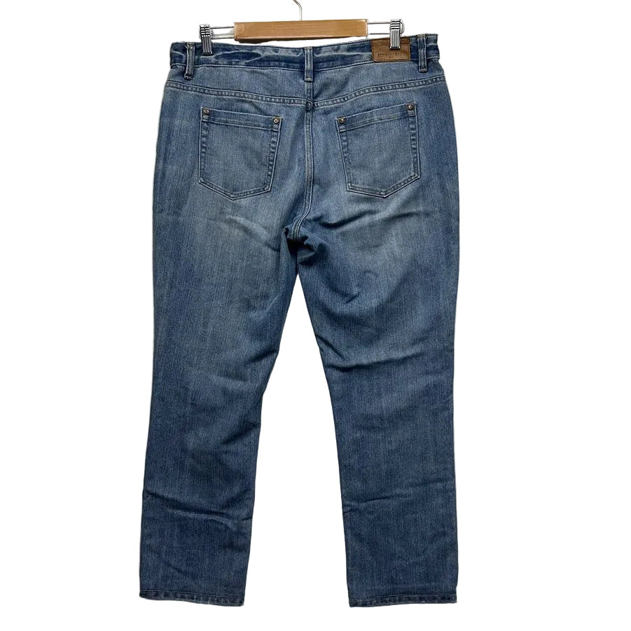 Sportscraft Thea Slim Leg Blue Jeans - Size 15