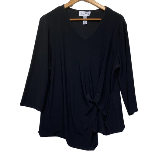 Joseph Ribkoff Top Size 20 Long Sleeve Black