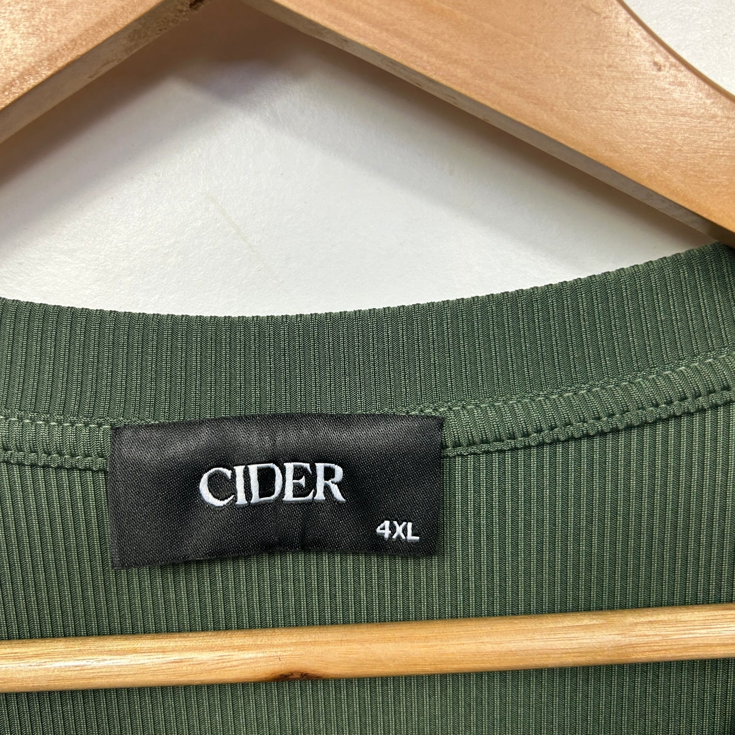 Cider Green Ruched Side Top - Size 4XL