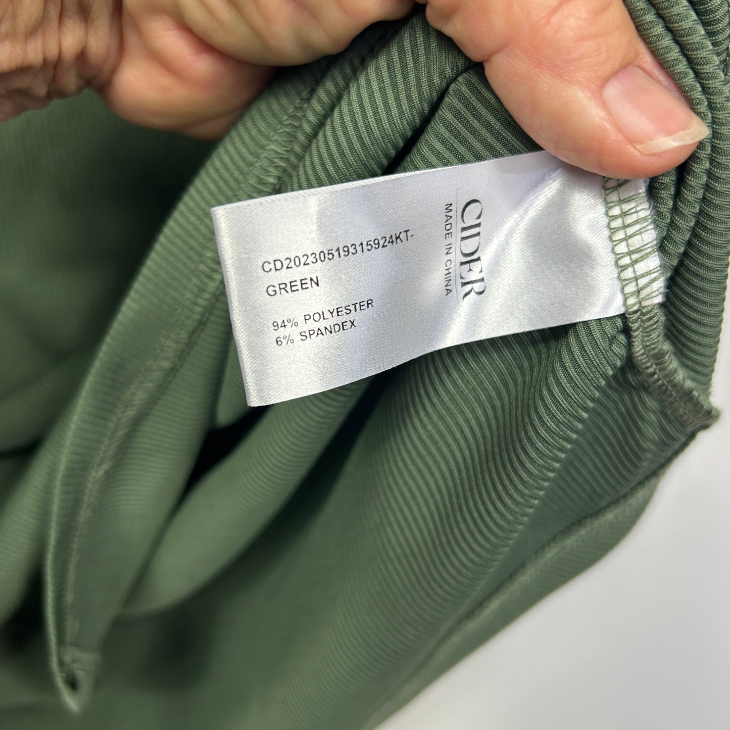 Cider Green Ruched Side Top - Size 4XL