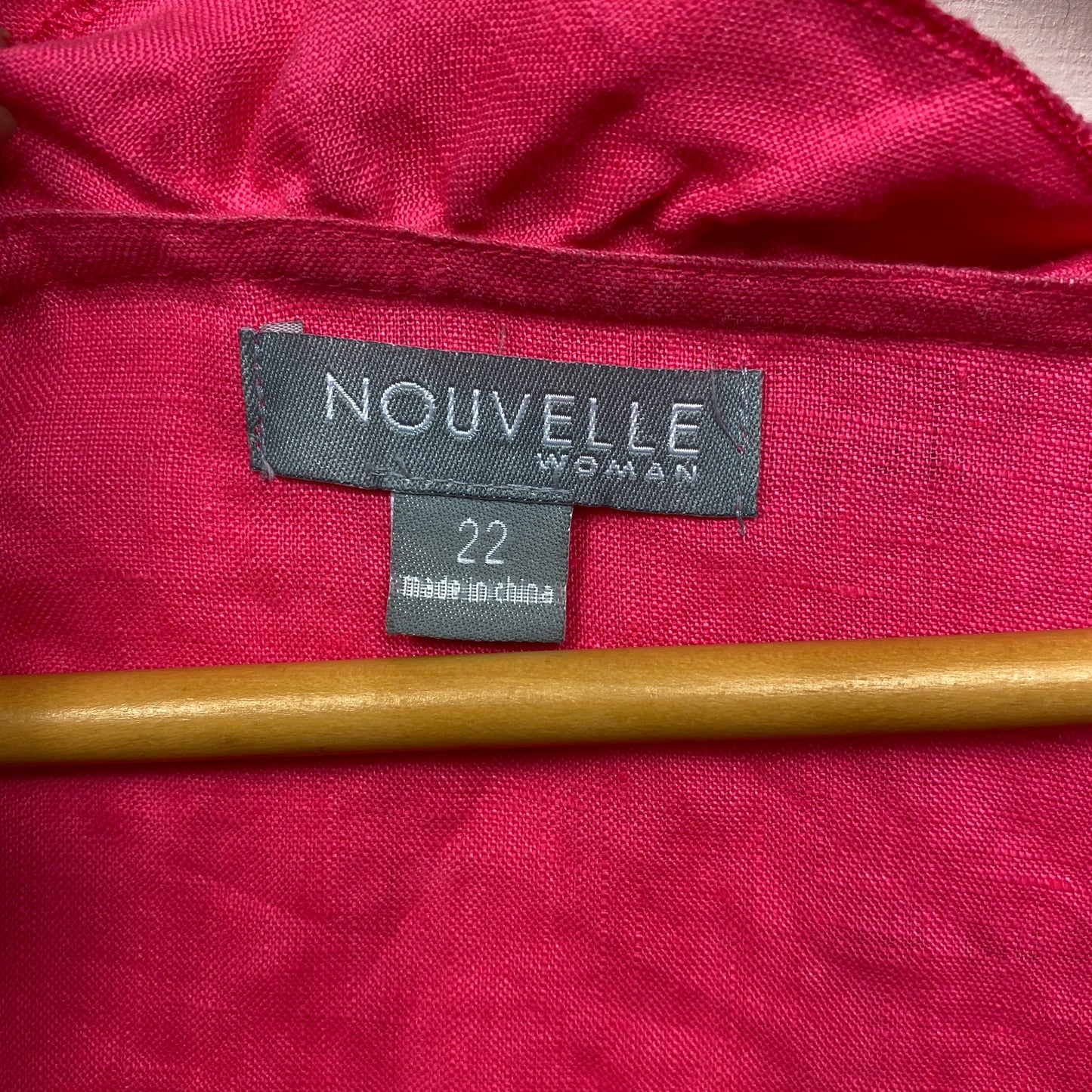 Nouvelle Top Size 22 Long Sleeve Pink