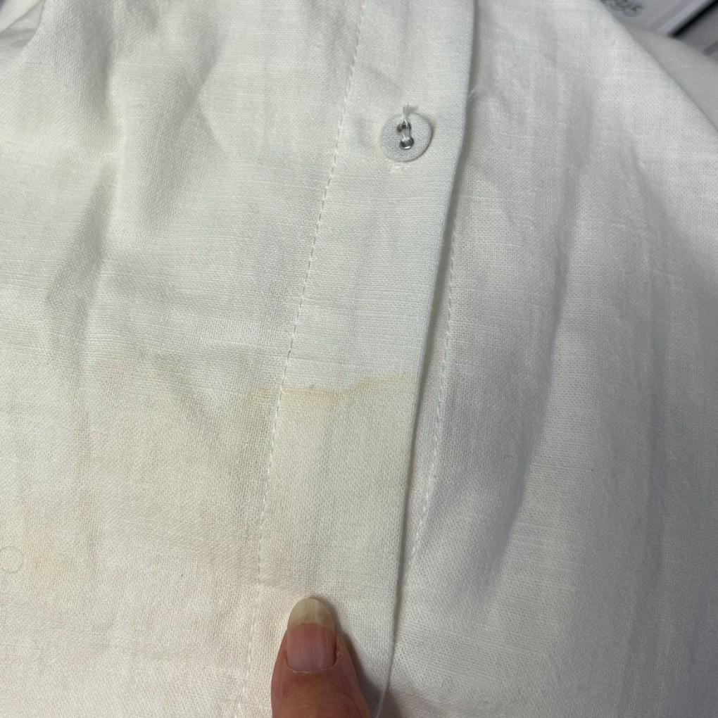 Dani Marie White Cotton Shirt - Size 20