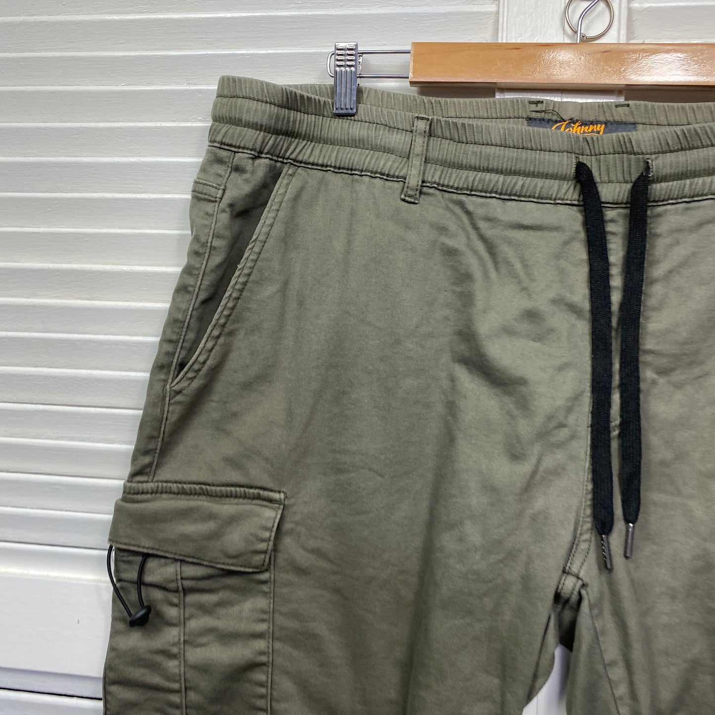 Johnny Bigg Cargo Shorts Size 44 Green Pockets