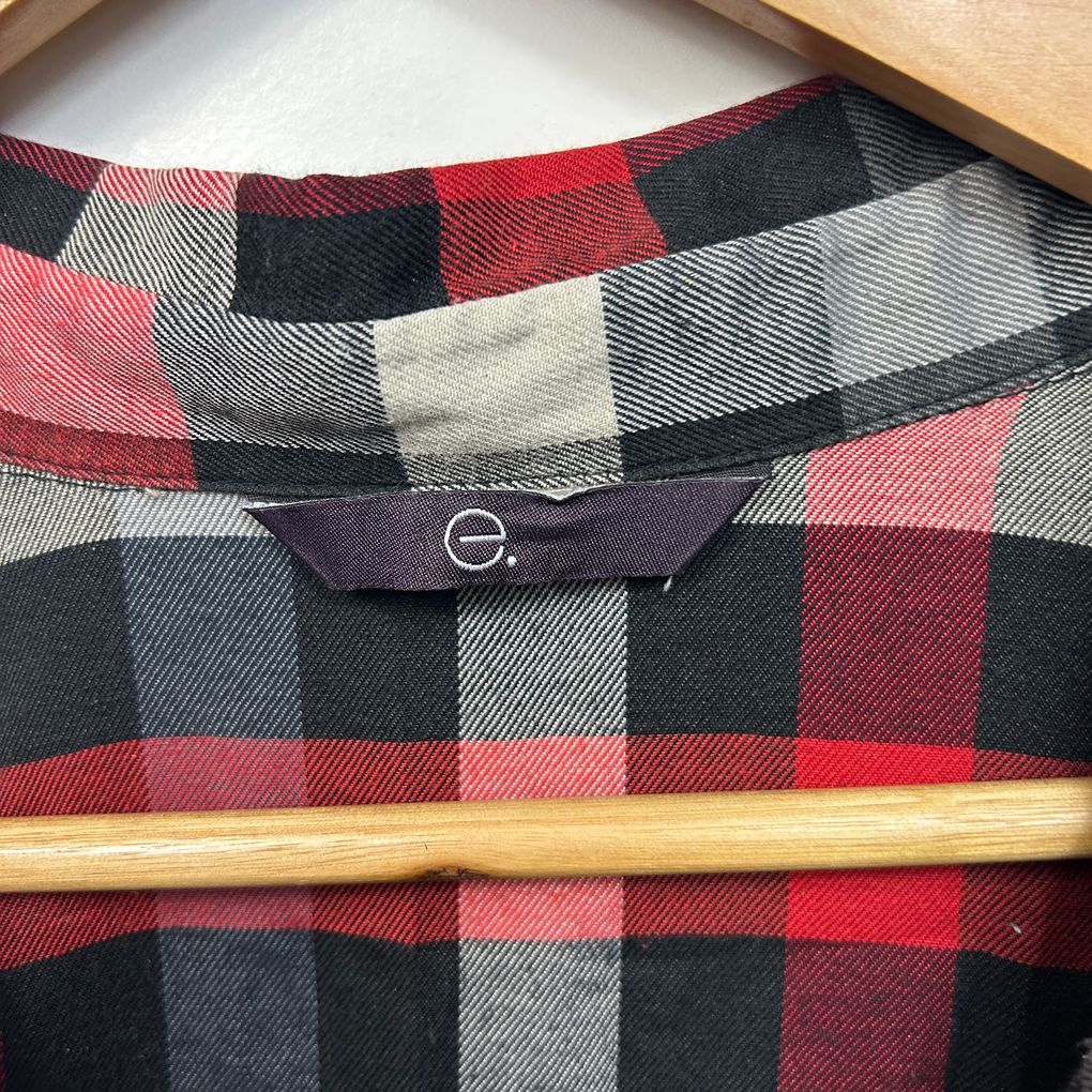 Evans Red Check Flannel Shirt - Size 26