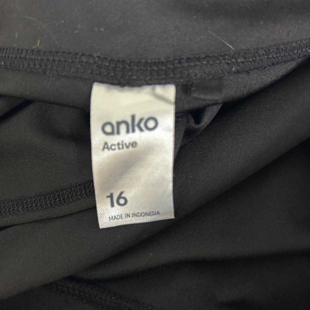 Anko Black Active Leggings - Size 16