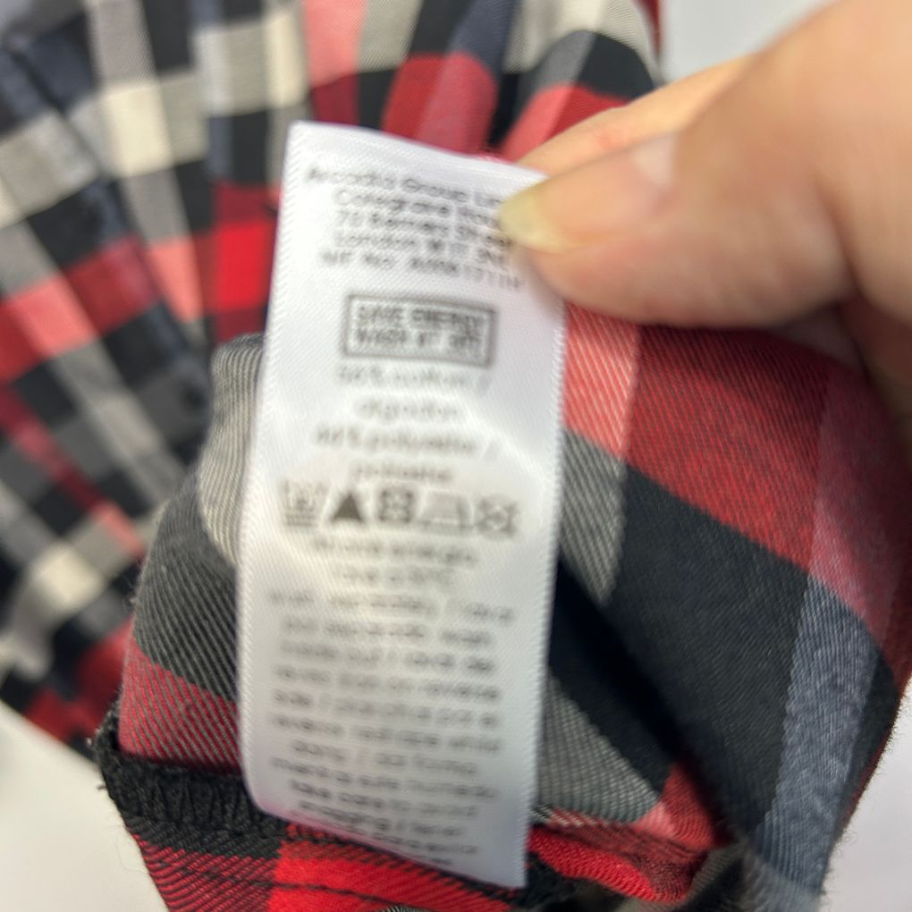 Evans Red Check Flannel Shirt - Size 26