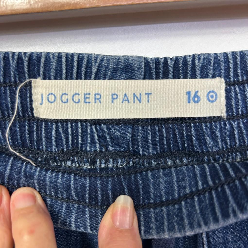 Target Denim Cotton Joggers - Size 16