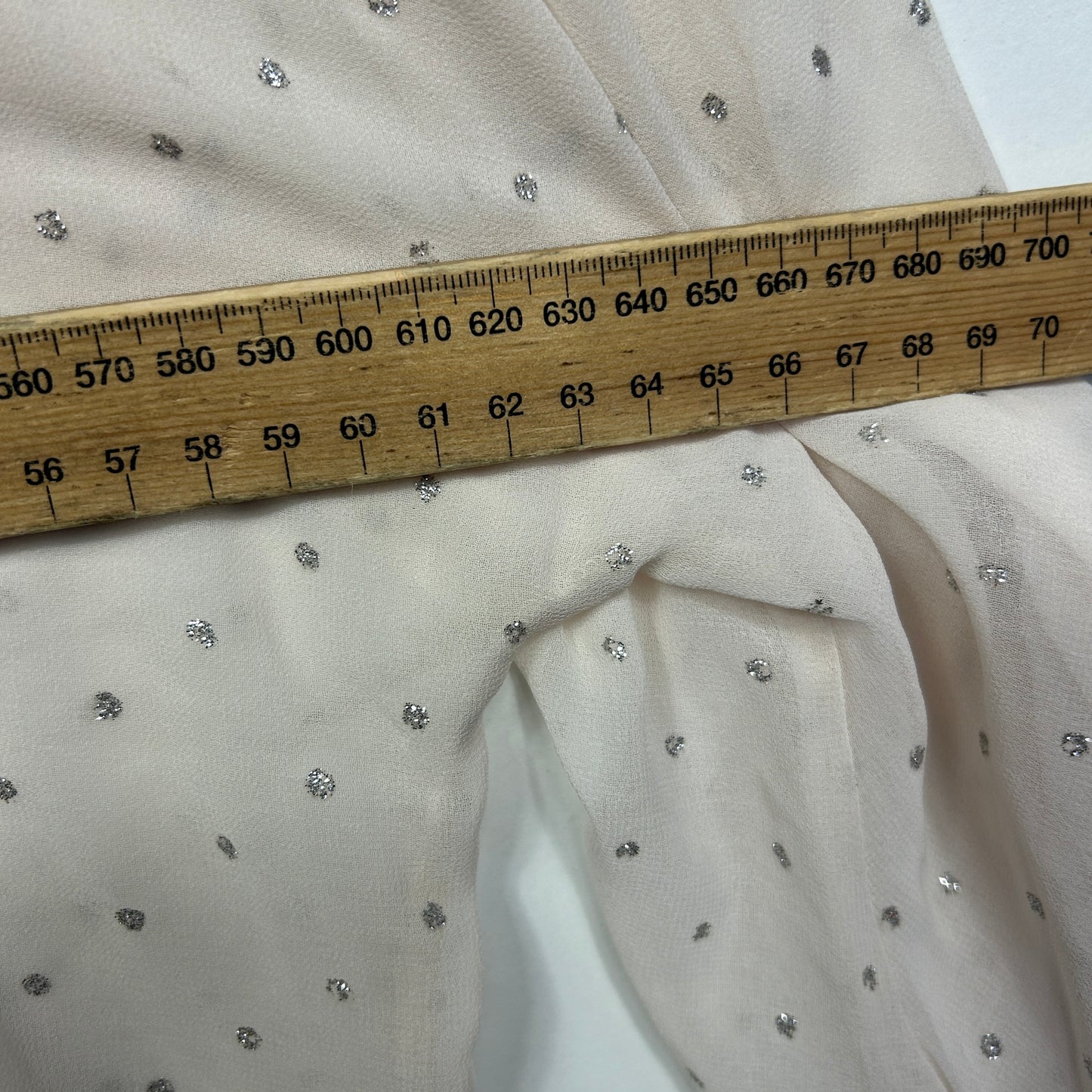 Rockmans Cream Embellished Sheer Top - Size 16