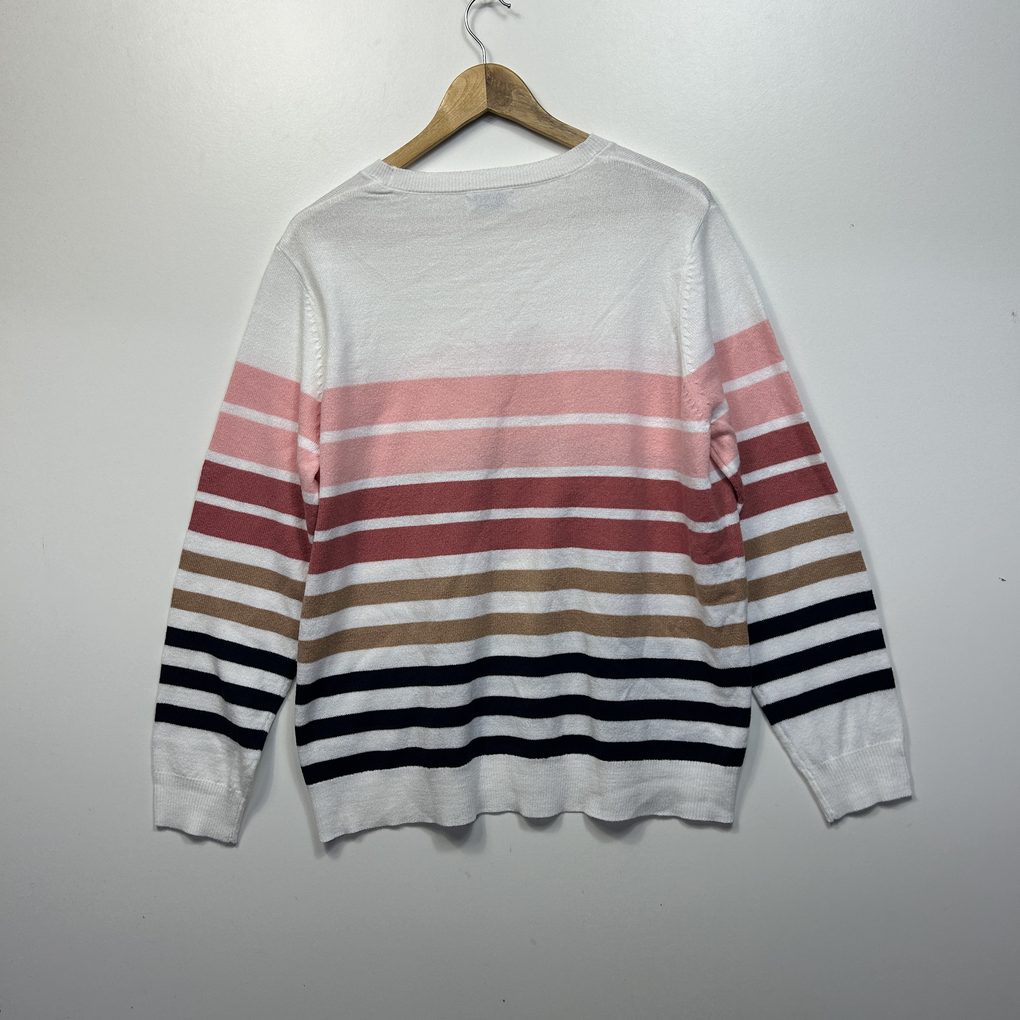 Papaya Multicoloured Striped Jumper - Size 16/18/20